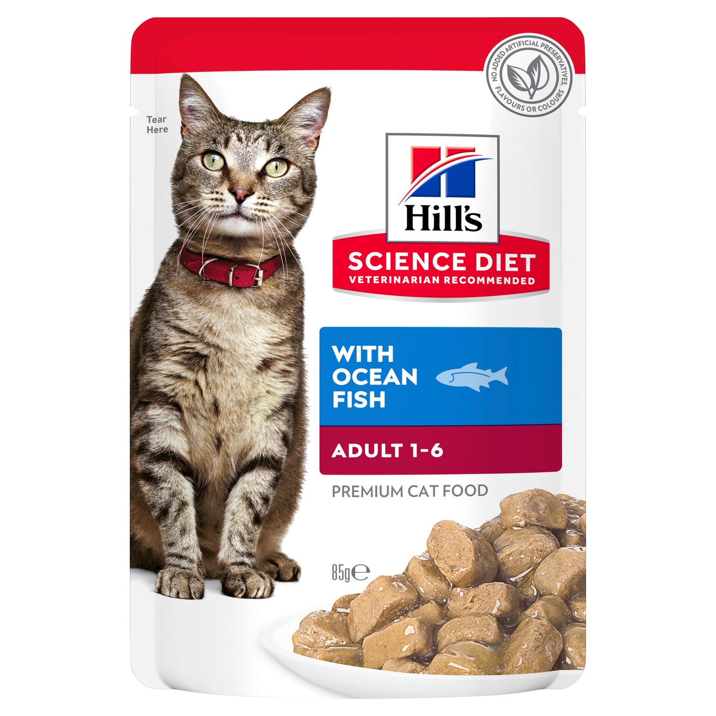 Hill's Science Diet Adult Ocean Fish Pouches Cat Food 85G
