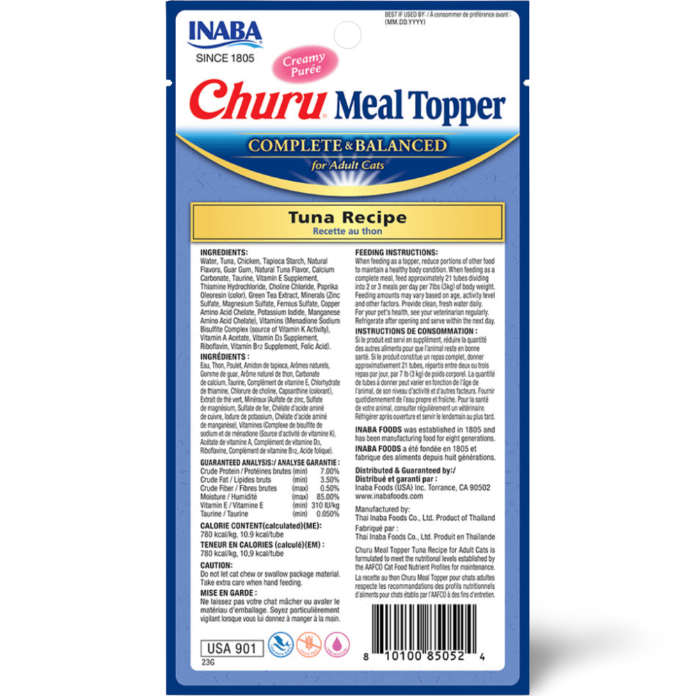 INABA Churu Cat Meal Topper Tuna 56G