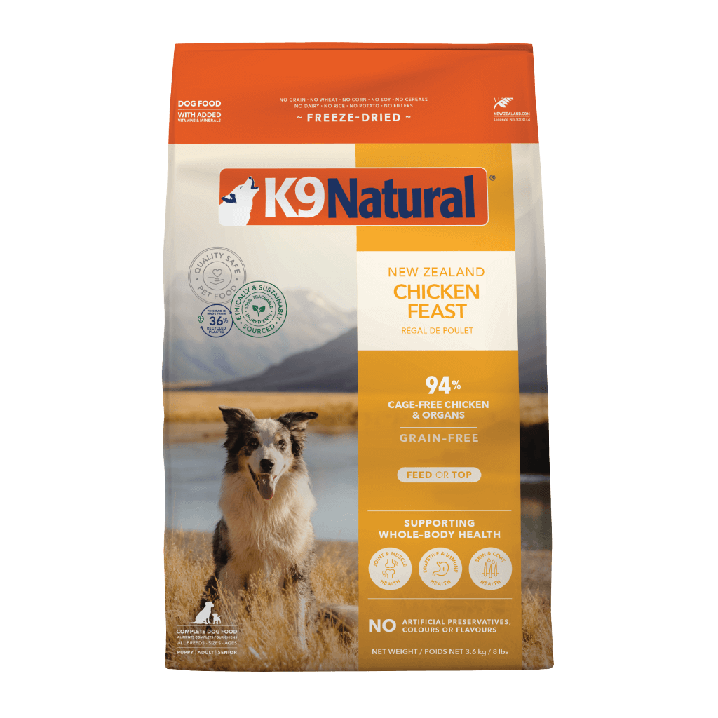 K9 Natural Chicken Freeze Dried Dog Food 3.6KG