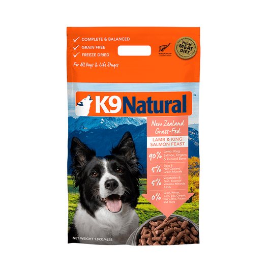 K9 Natural Lamb And King Salmon Freeze Dried Dog Food 1.8KG