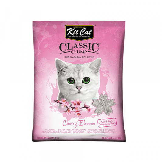 Kit Cat Bentonite Clump Cat Litter Cherry Blossom 7kg 10ltr