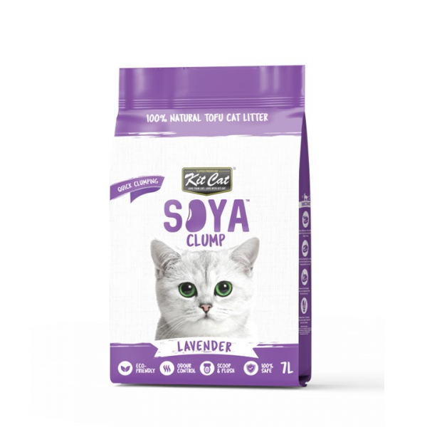 Kit Cat Soya Clump Cat Litter Lavender 7ltr