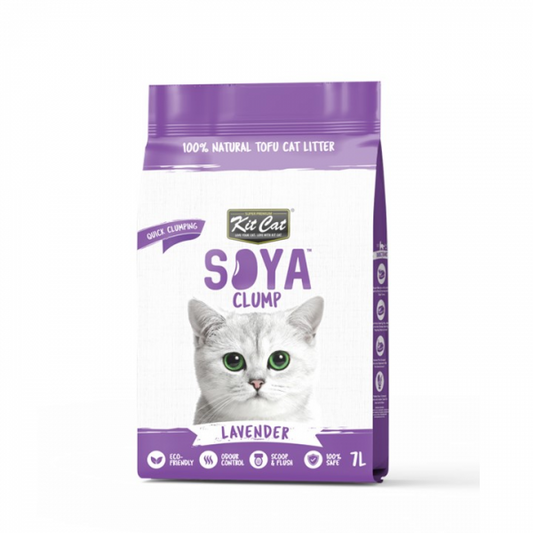 Kit Cat Soya Clump Cat Litter Lavender 7ltr