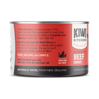KIWI KITCHENS Grain Free Beef Adult Wet Cat Food back