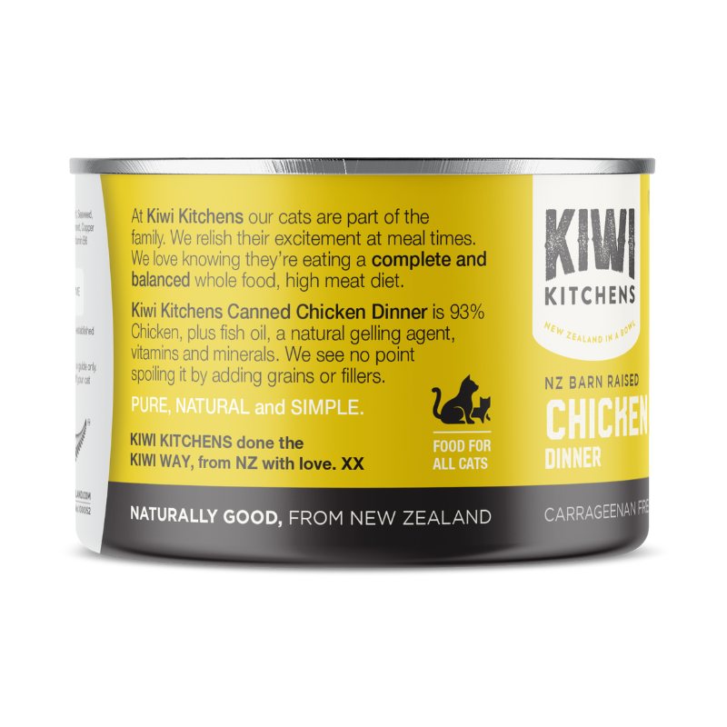 KIWI KITCHENS Chicken & Mussel Adult Wet Cat Food back
