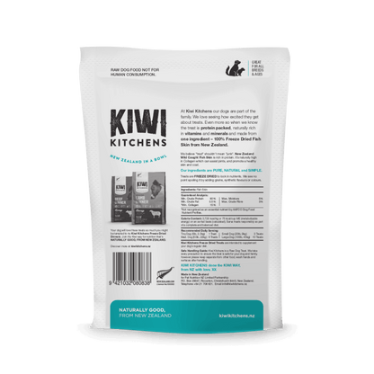 kiwi kitchens freeze dried fish skin dog treats back