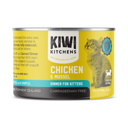 KIWI KITCHENS Kitten Chicken & Mussel Wet Cat Food 170g