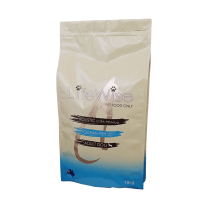 LIFEWISE Ocean Fish Large Bites with Rice Dry Dog Food 18kg