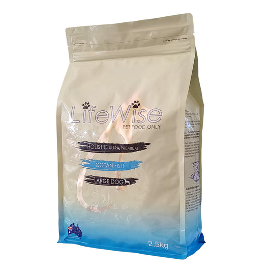 LIFEWISE Ocean Fish Large Bites with Rice Dry Dog Food 2.5kg