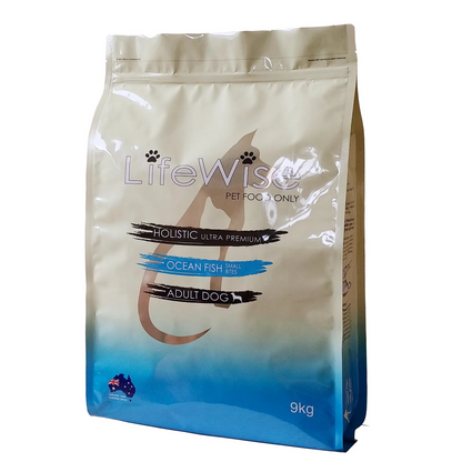 LIFEWISE Ocean Fish Small Bites with Rice Dry Dog Food 9kg