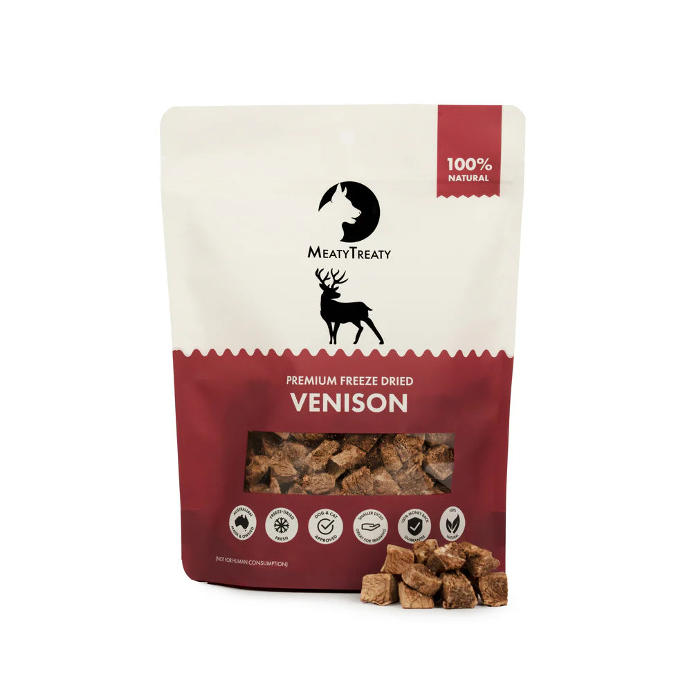 MEATY TREATY Freeze Dried Venison Dogs & Cats Treat 70G