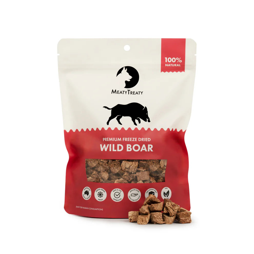 MEATY TREATY Freeze Dried Wild Boar Dogs & Cats Treat 70G