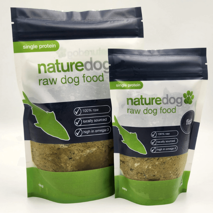 naturedog fish single protein raw dog food