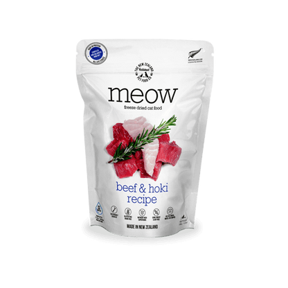 Meow Freeze Dried Cat Food Beef & Hoki 280G