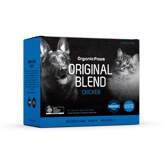 ORGANIC PAWS Raw Dogs & Cat Food Original Blend Chicken 2.2KG