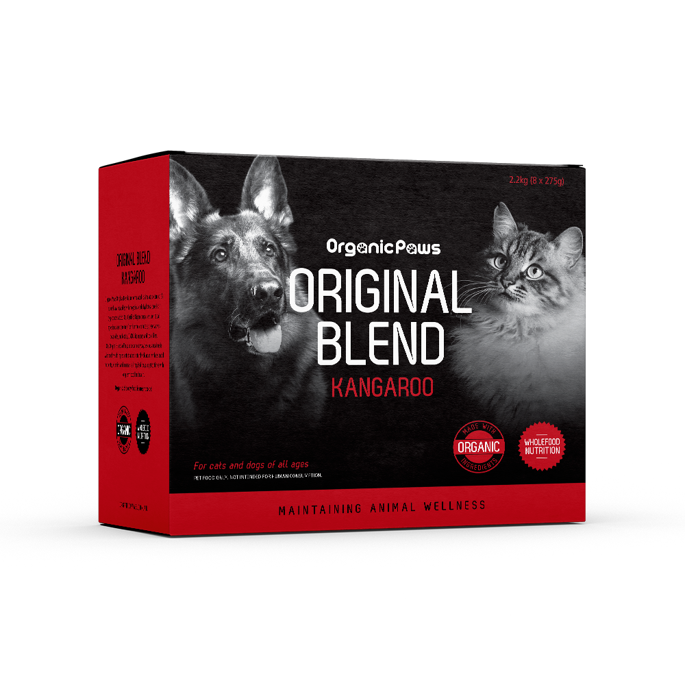 ORGANIC PAWS Raw Dogs & Cat Food Original Blend Roo 2.2KG