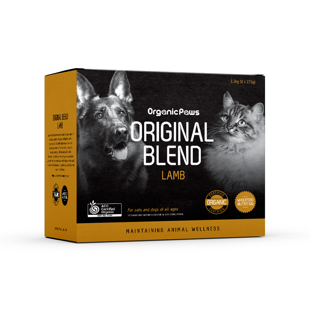ORGANIC PAWS Raw Dogs & Cat Food Original Blend Lamb 2.2KG