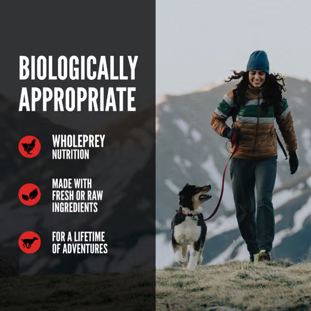 ORIJEN Original biologically appropriate dog food with WholePrey and fresh or raw ingredients