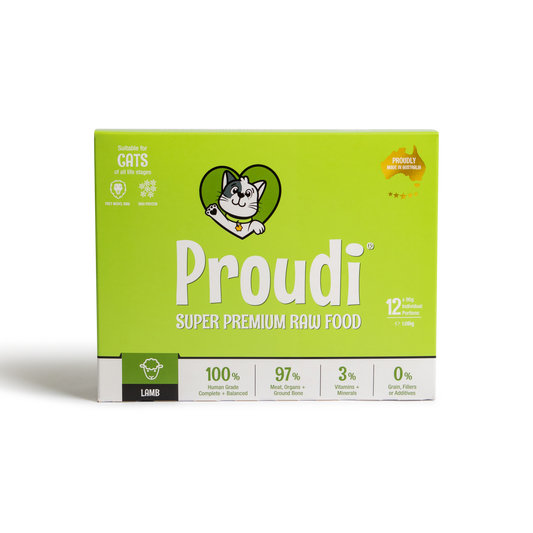 Proudi Lamb Raw Cat Food 1.08KG