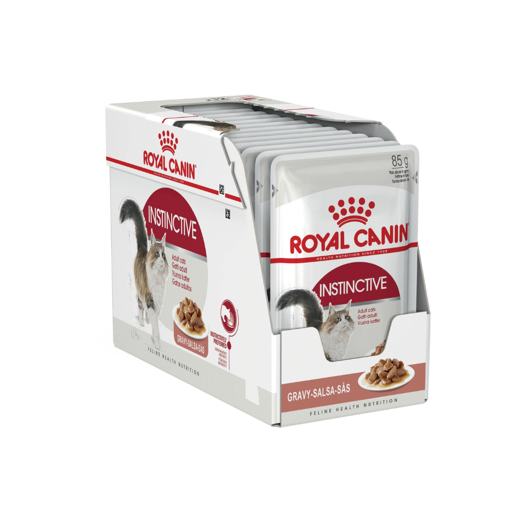 Royal Canin Adult Instinctive Gravy Wet Cat Food Pouches 85gx12