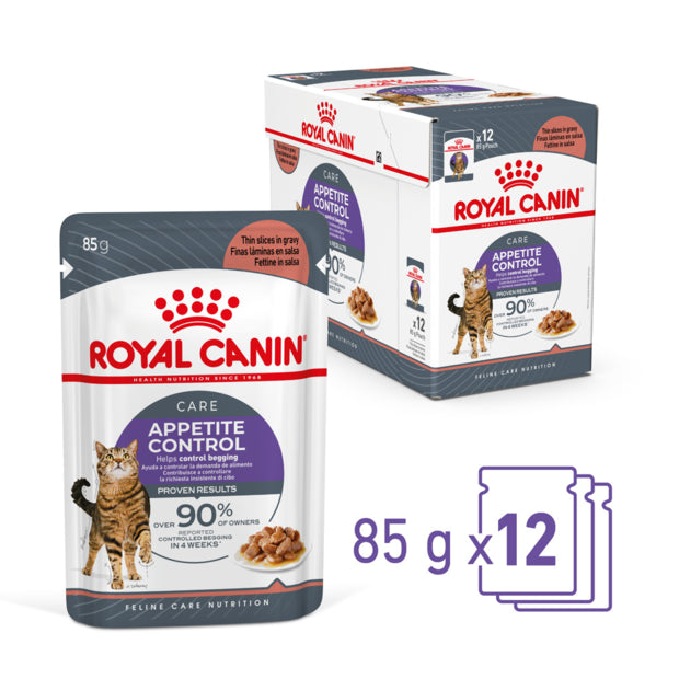 Royal Canin Appetite Control Gravy Wet Cat Food Pouches 85gx12