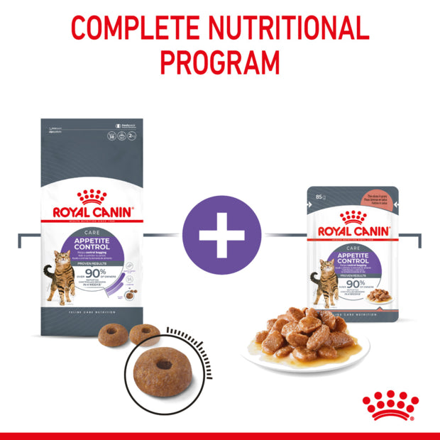 royal canin appetite control complete nutritional program dry and wet food