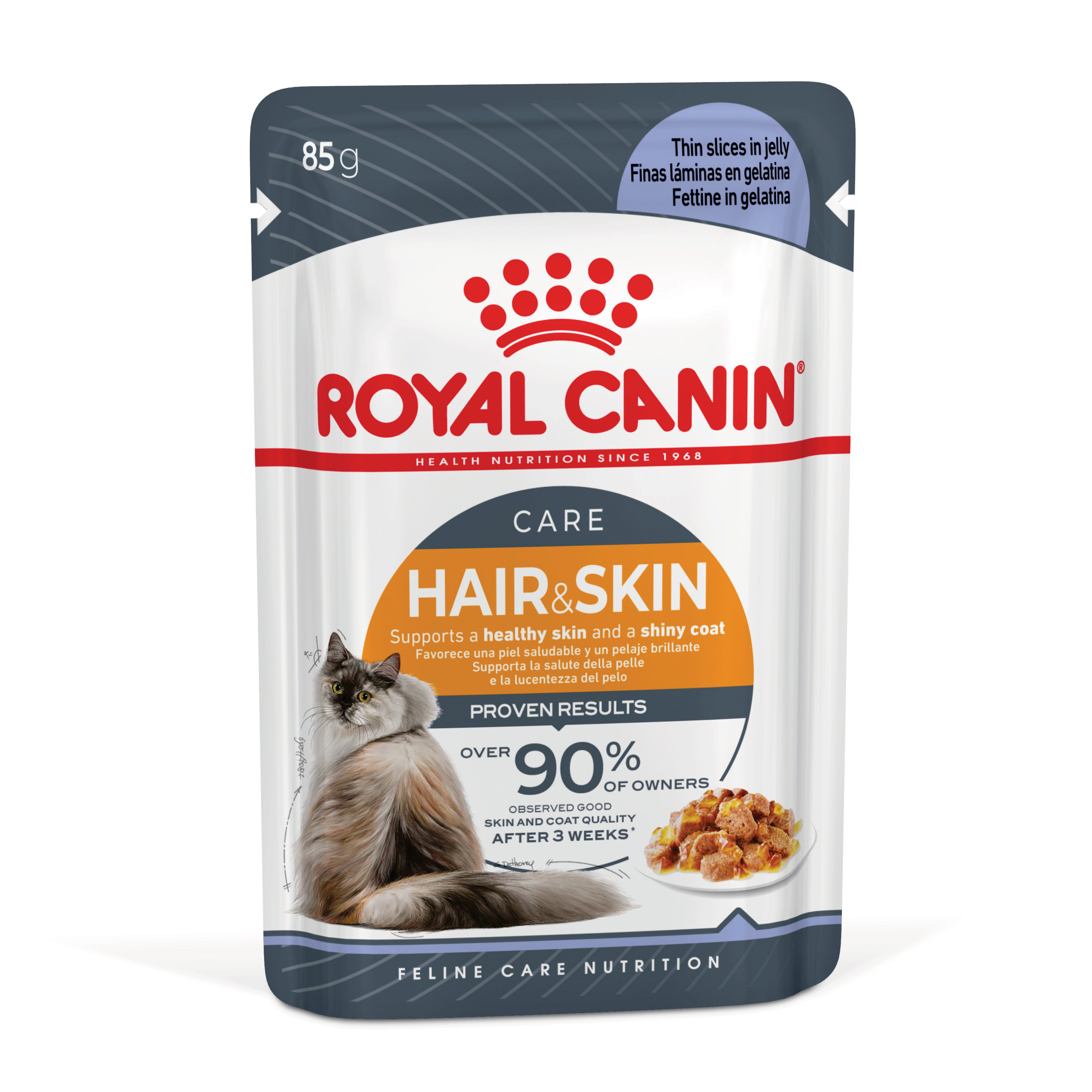ROYAL CANIN Jelly Hair & Skin Care Wet Cat Food Pouches