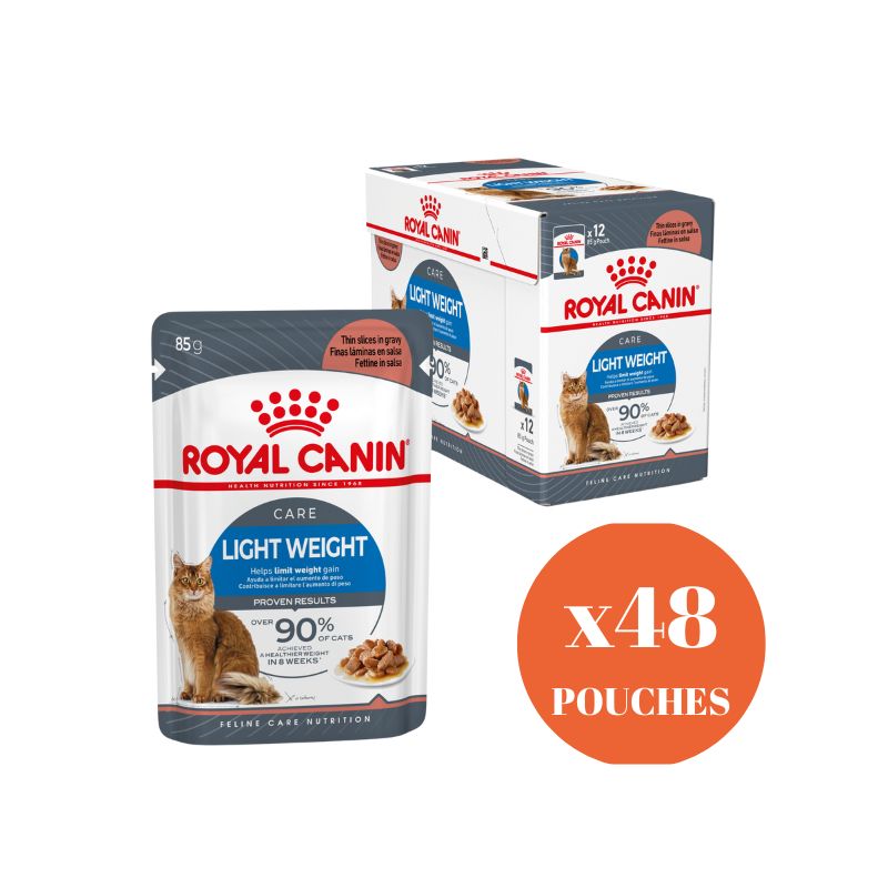 royal canin light weight care wet cat food 85gx48