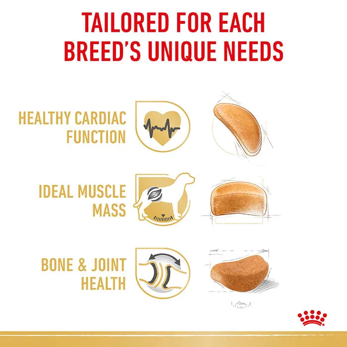 Royal Canin Rottweiler Adult dog food supports healthy cardiac function, ideal muscle mass, bones and joints
