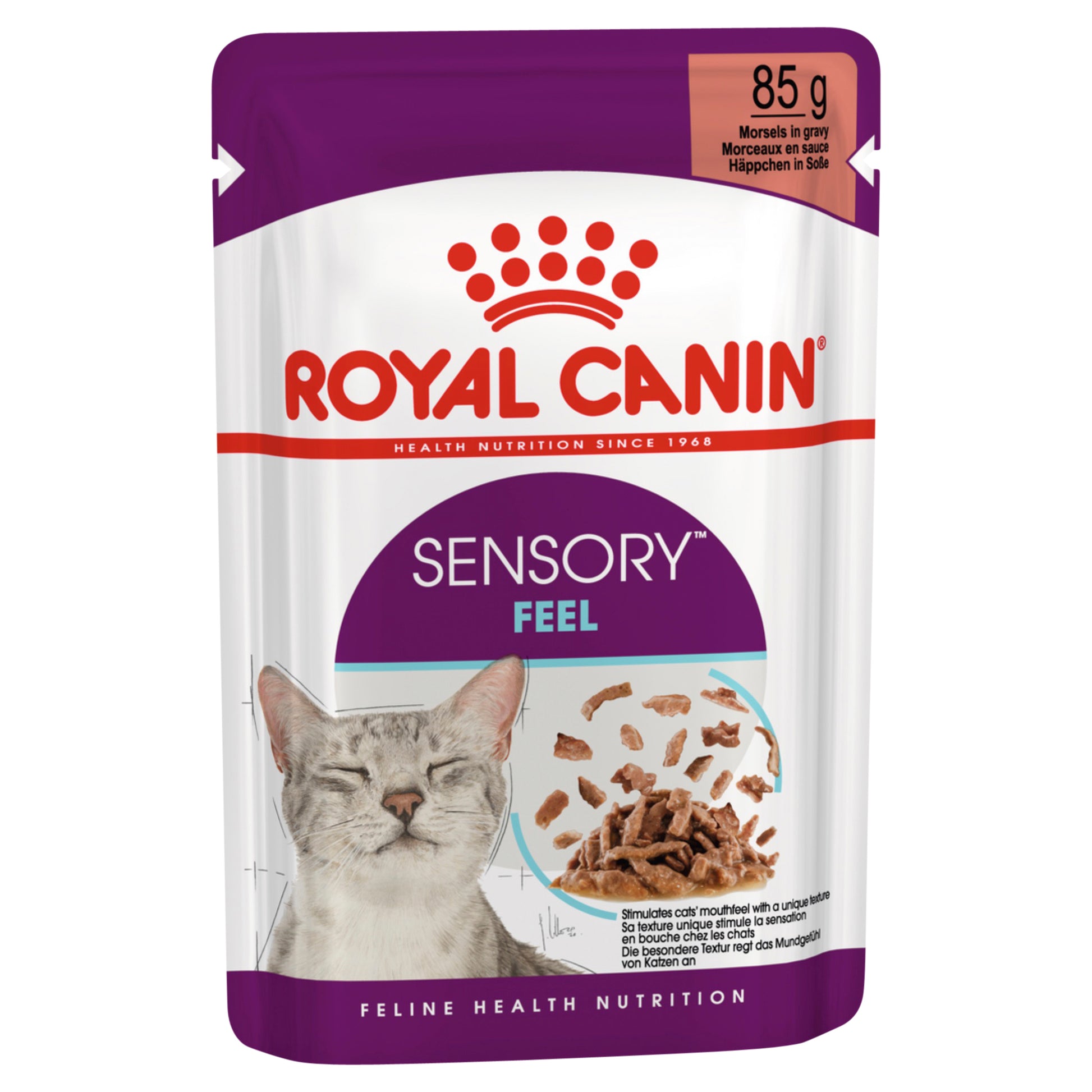 Royal Canin Sensory Feel Gravy Wet Cat Food Pouches 85G 
