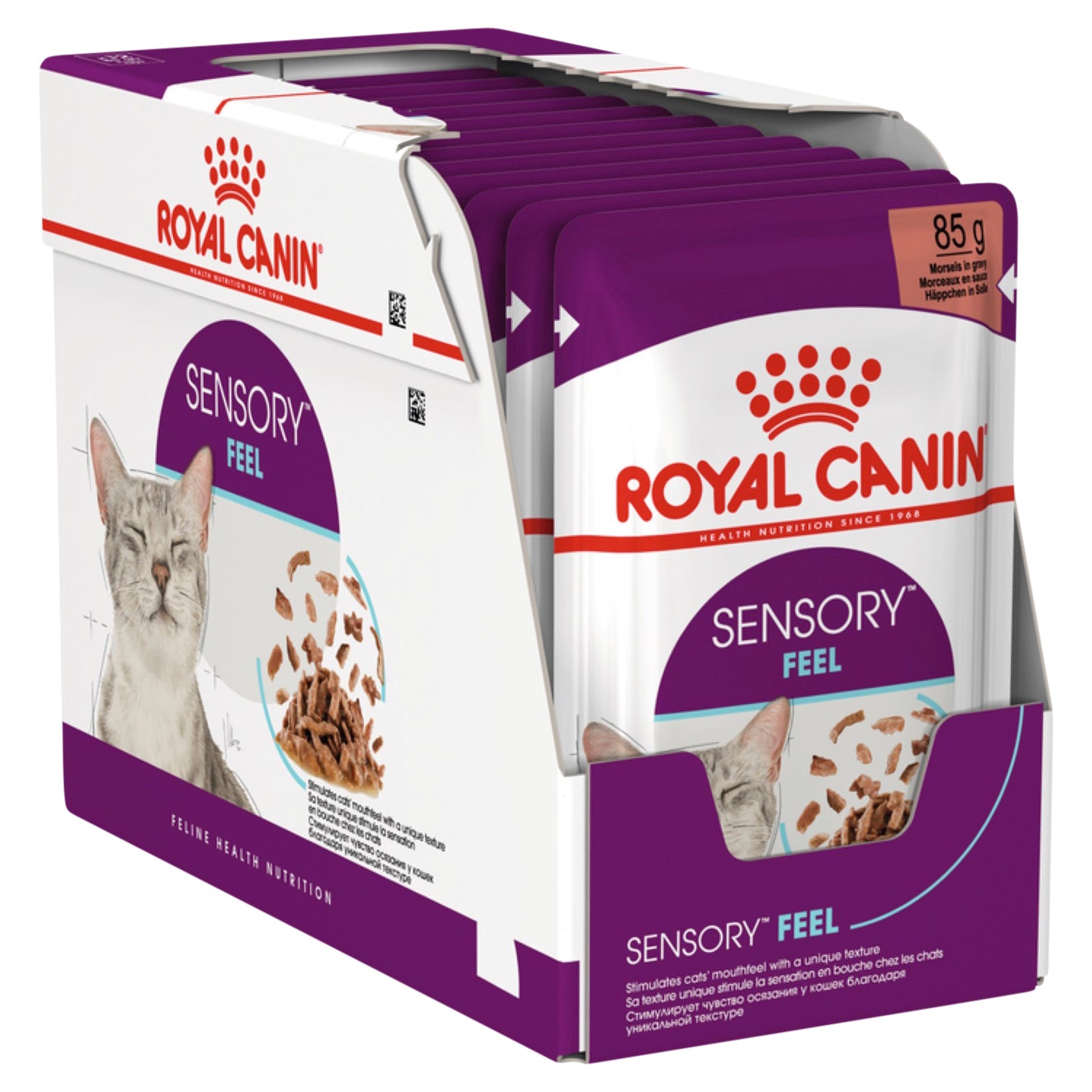 Royal Canin Sensory Feel Gravy Wet Cat Food Pouches 85G x 12