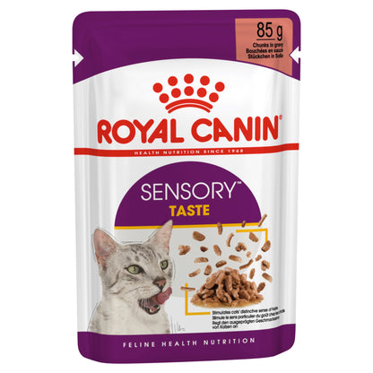 Royal Canin Sensory Taste Chunks Gravy Wet Cat Food Pouches 85G 