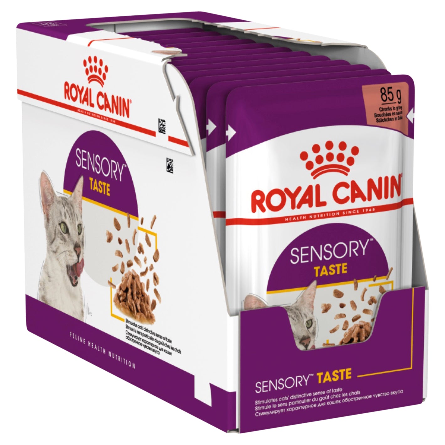 Royal Canin Sensory Taste Chunks Gravy Wet Cat Food Pouches 85G x 12