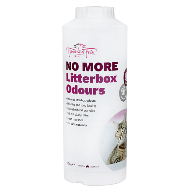 trouble and trix no more litter box odours powder for cats 500g