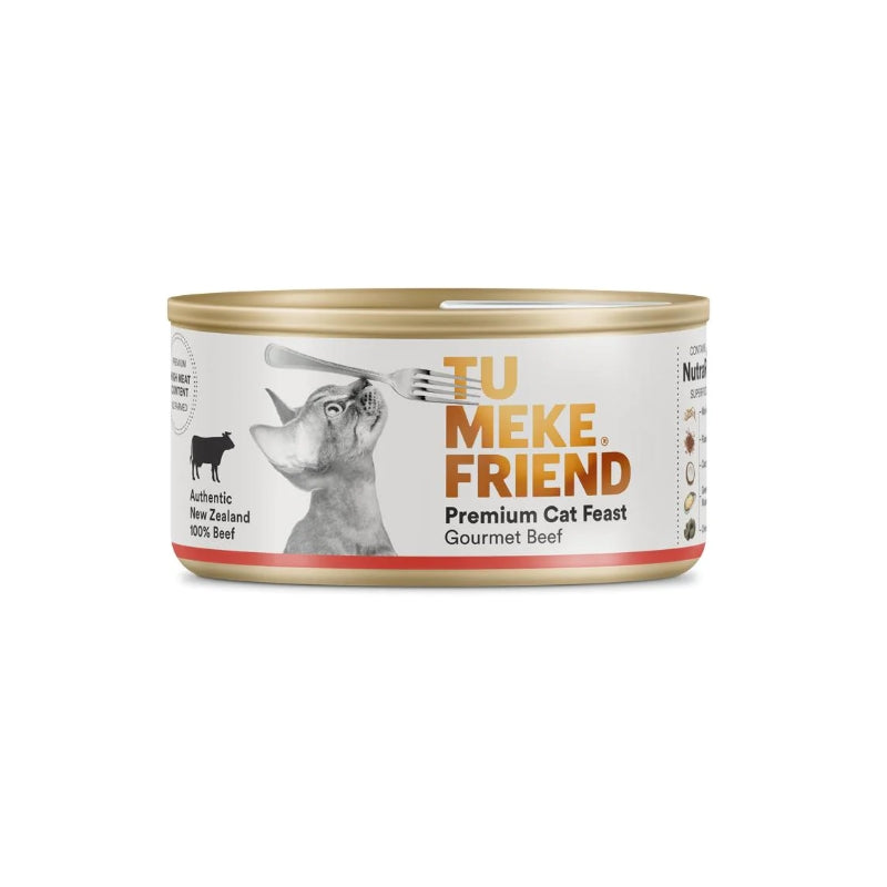 TU MEKE FRIEND Canned Premium Cat Feast Gourmet Beef 85G *Clearance 11/08/24*