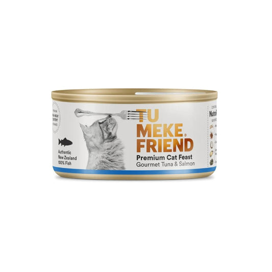 TU MEKE FRIEND Canned Premium Cat Feast Gourmet Tuna & Salmon 85G