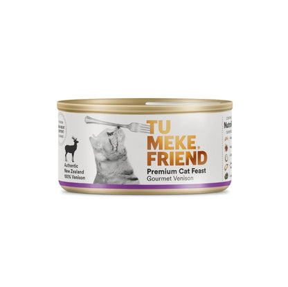 TU MEKE FRIEND Canned Premium Cat Feast Gourmet Venison  85G *Clearance 11/08/24*