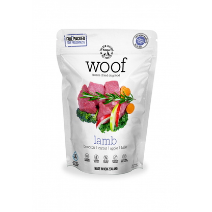 new zealand natural woof freeze dried dog food lamb 1kg