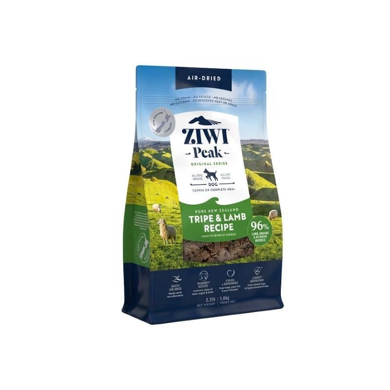 ziwi peak air dried lamb and tripe dog food 1kg