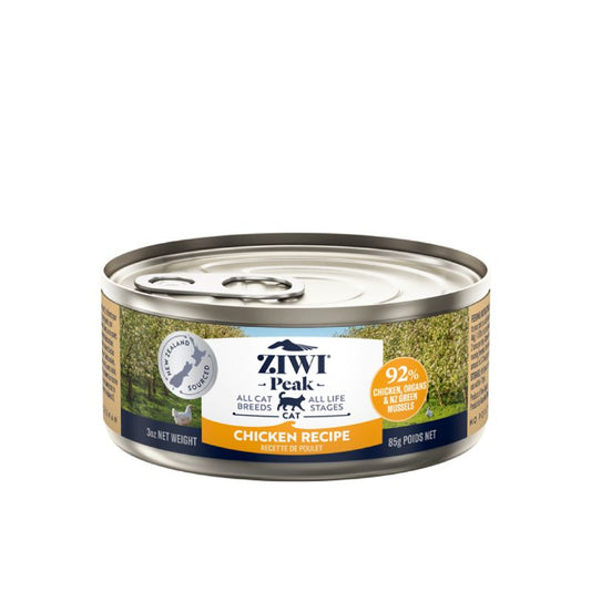 ziwi peak grain free chicken wet cat food canned 85g