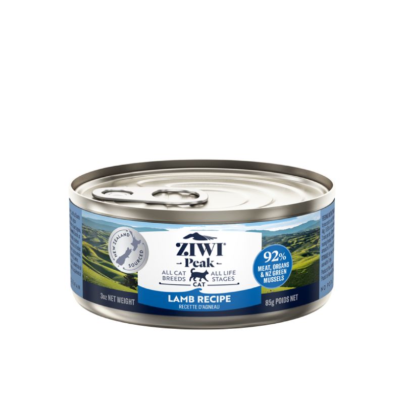 ziwi peak grain free lamb wet cat food canned 85g