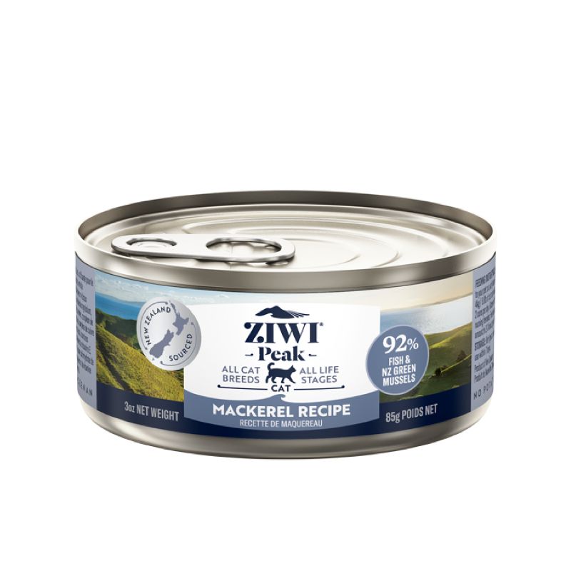 ziwi peak grain free mackerel wet cat food canned 85g