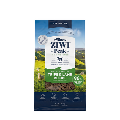 ziwi peak air dried lamb and tripe dog food 2.5kg