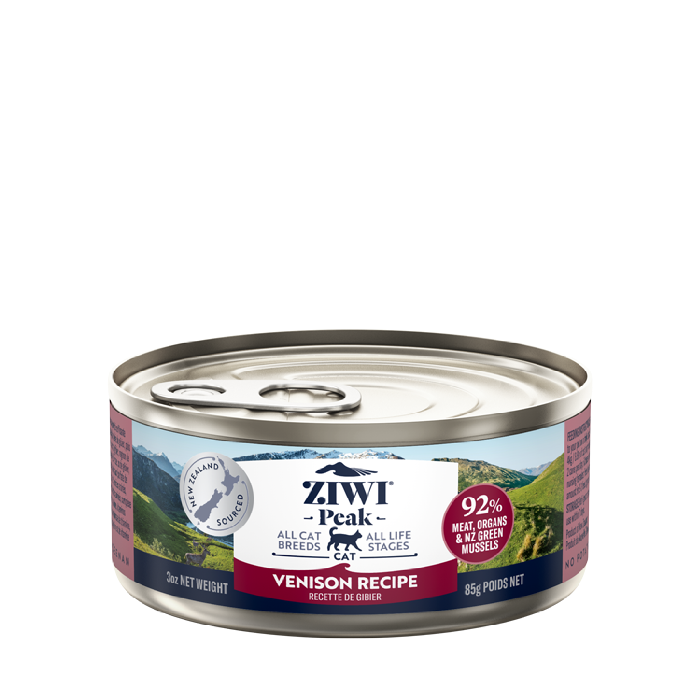 ziwi peak grain free venison wet cat food canned 85g