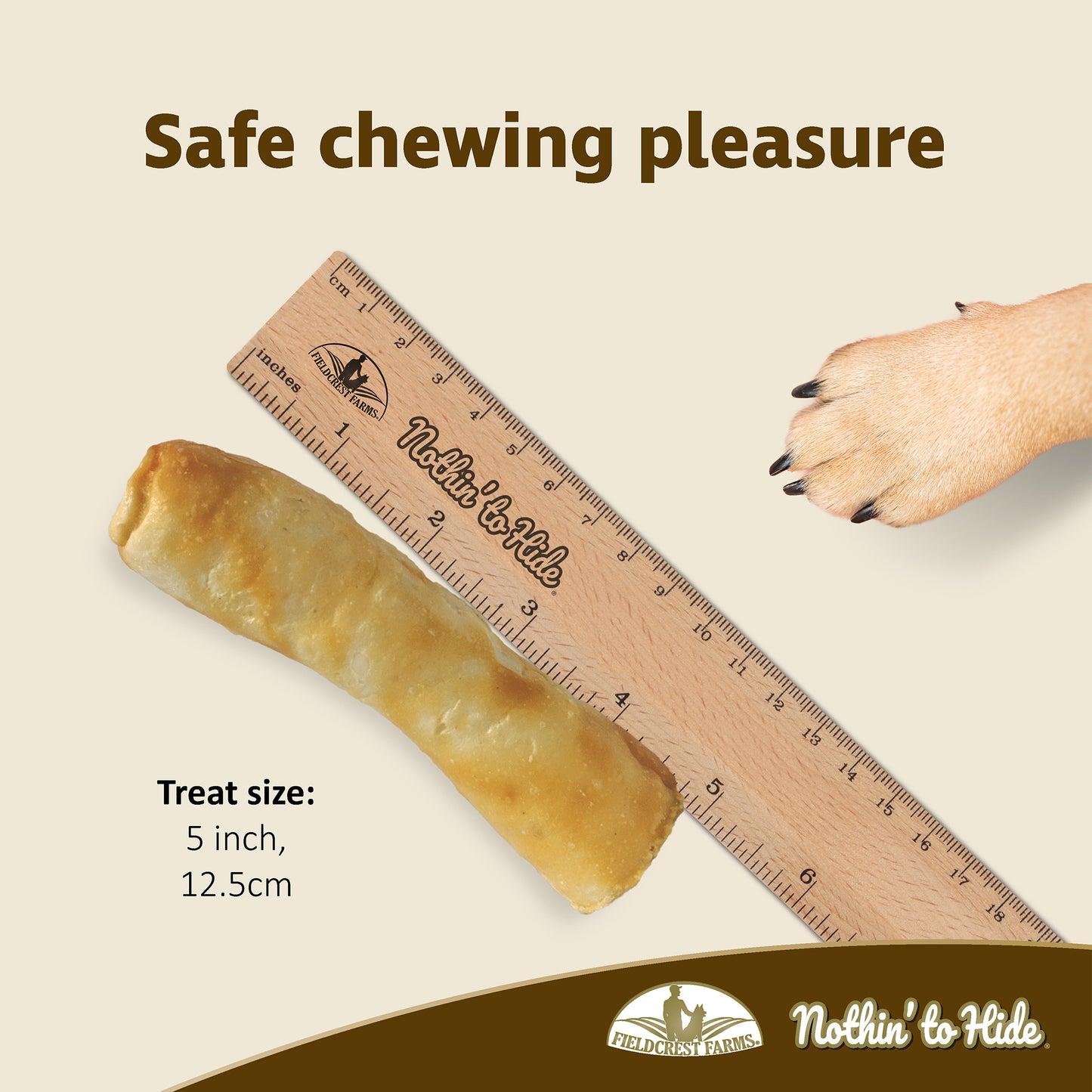 NOTHIN' TO HIDE Dog Treats Chicken Roll Small 5 Inch 2 Pack - ADS Pet Store
