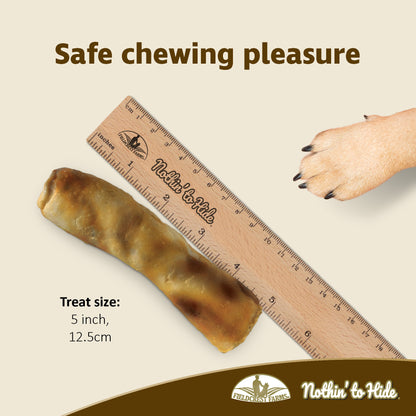 NOTHIN' TO HIDE Dog Treats Beef Roll Small 5 Inch 2 Pack - ADS Pet Store