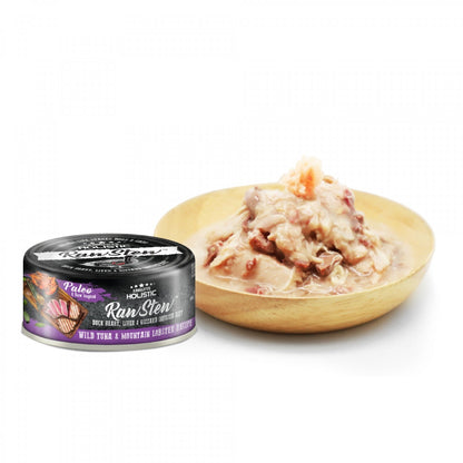 Absolute Holistic Raw Stew Tuna and Mountain Lobster Cat Wet Food 80Gx24