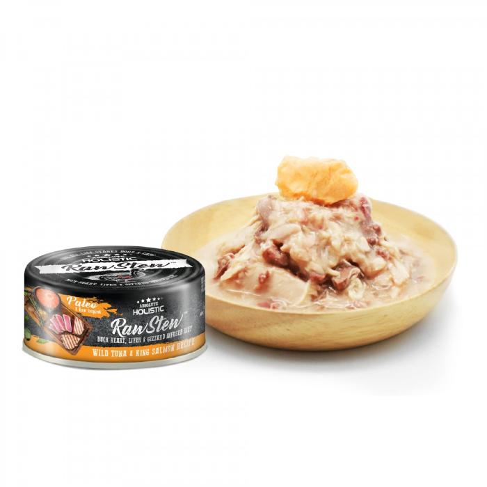 Absolute Holistic Raw Stew Tuna and Salmon Cat Wet Food 80G