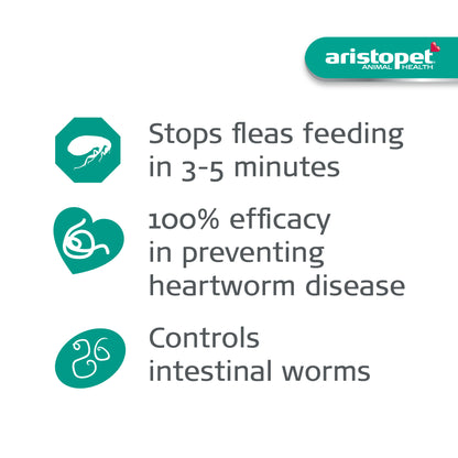 Aristopet Spot-on Flea & Woming For Dogs 10-25kg 6pack