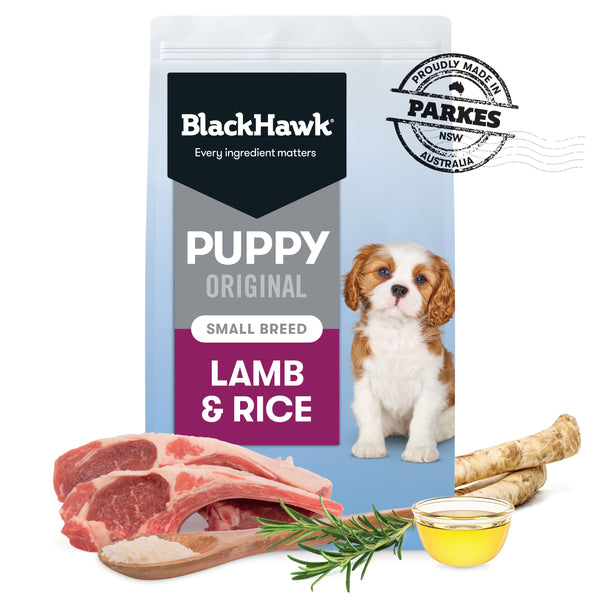 BLACK HAWK Original Small Breed Puppy Dry Dog Food Lamb & Rice 10KG - ADS Pet Store